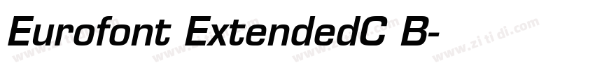 Eurofont ExtendedC B字体转换